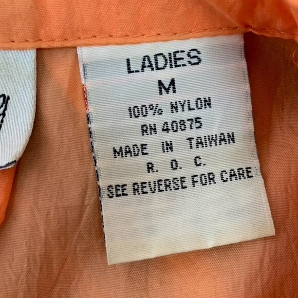 Diane von Furstenberg The Color Authority Orange 100% Nylon Lightweight Jacket M - Picture 13 of 16